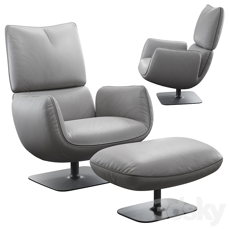 COR JALIS LOUNGE leather ( Vray+Corona ) 3DS Max - thumbnail 1