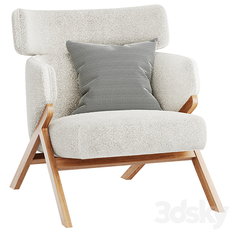 Cordial_StudioF_Armchair 3DS Max - thumbnail 1