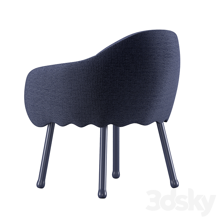 Corolla chair 270 3DS Max - thumbnail 2