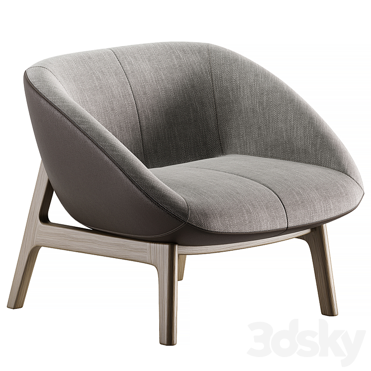 Cosmo armchair 3DS Max Model - thumbnail 1