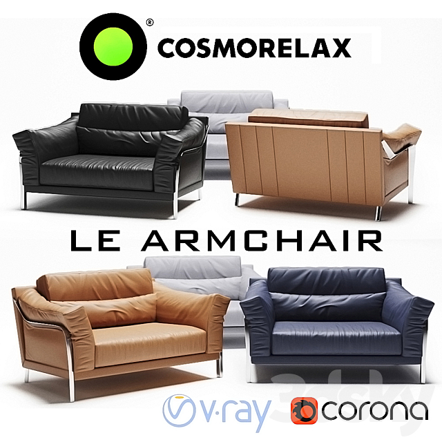 Cosmorelax Le Armchair 3ds Max - thumbnail 1