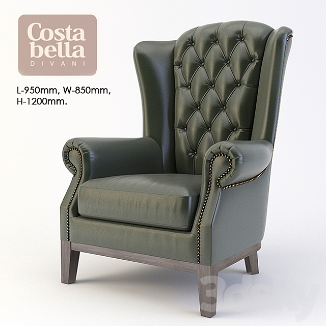 Costa Bella chair Lord 3DSMax File - thumbnail 1