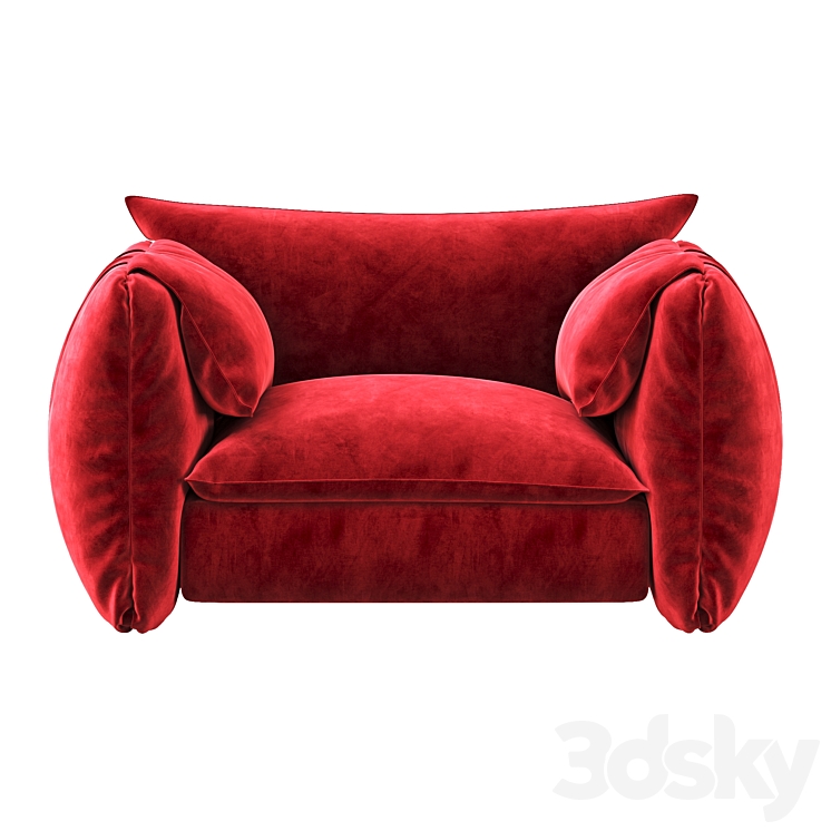 Costes_Oversized_Armchair 3DS Max Model - thumbnail 2