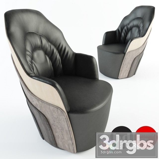 Couture Armchair 3dsmax Download - thumbnail 1