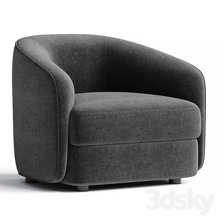 Covent Armchair 3DS Max - thumbnail 2