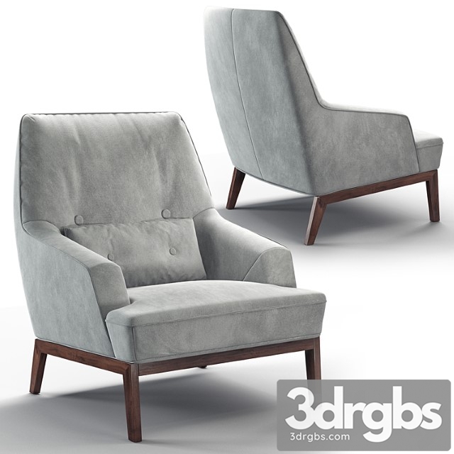 Cozy Armchair 2 3dsmax Download - thumbnail 1