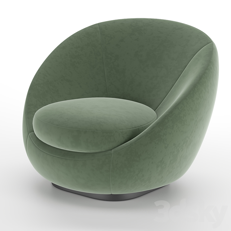 Cozy Swivel Chair 3DS Max - thumbnail 1