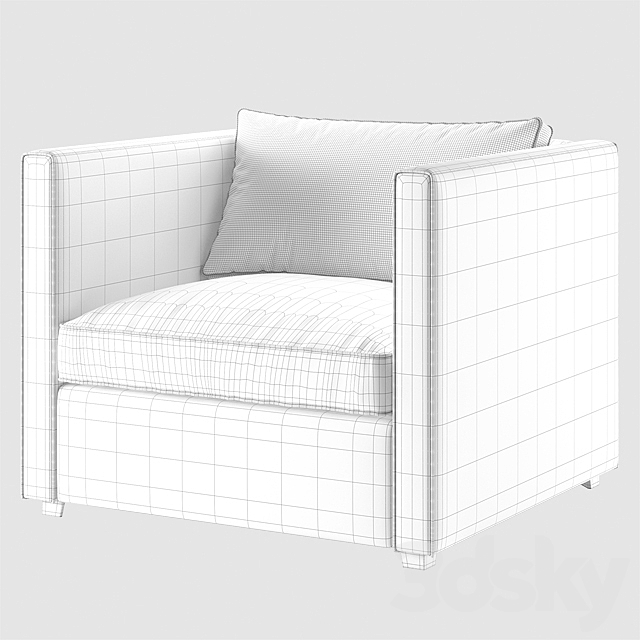 Crate and Barrel _ Torrey Chair 3ds Max - thumbnail 3