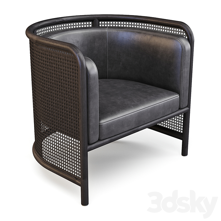 Crate and Barrel: Fields – ArmChair 3DS Max - thumbnail 1