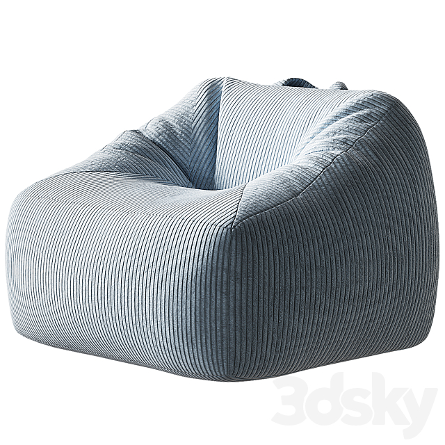 Crate and Barrel Kids Lounge Chair 3DS Max Model - thumbnail 2