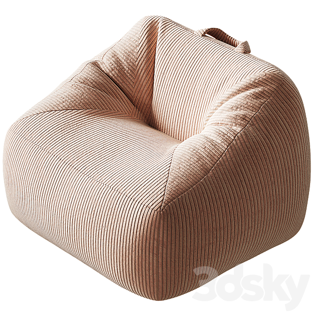 Crate and Barrel Kids Lounge Chair 3DS Max Model - thumbnail 4