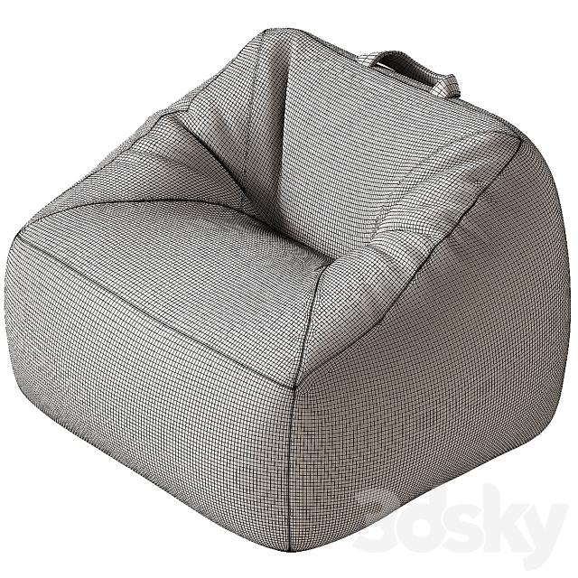 Crate and Barrel Kids Lounge Chair 3DS Max Model - thumbnail 6