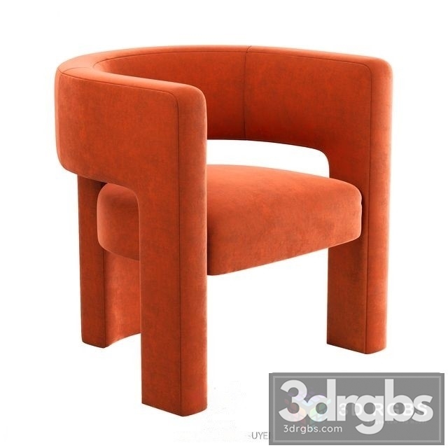 Crate and Barrel Sculpt Chair 3dsmax Download - thumbnail 1