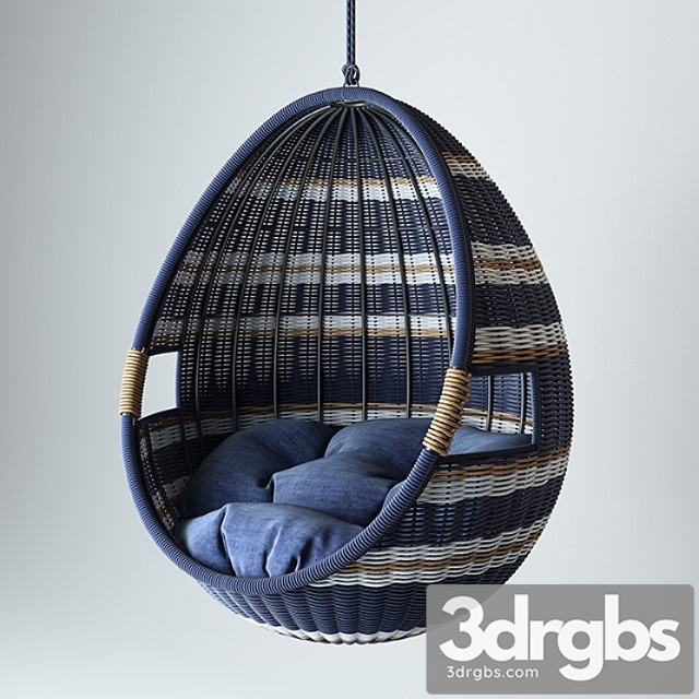 Crate and barrel swing chair 3dsmax Download - thumbnail 1