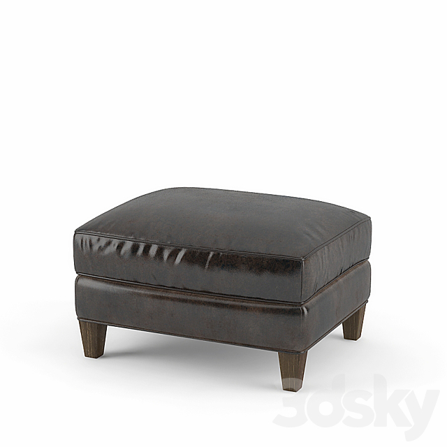 Crate&Barrel _ Eiffel Leather Chair 3DSMax File - thumbnail 3