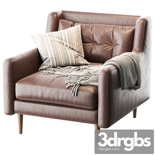 Crosby mid-century armchair 3dsmax Download - thumbnail 1