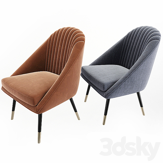 Cult Audrey Occasional Tub Lounge Chair Set 3DS Max Model - thumbnail 2