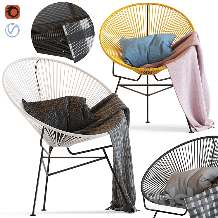 Cult Furniture Armando Chair 3DS Max - thumbnail 1