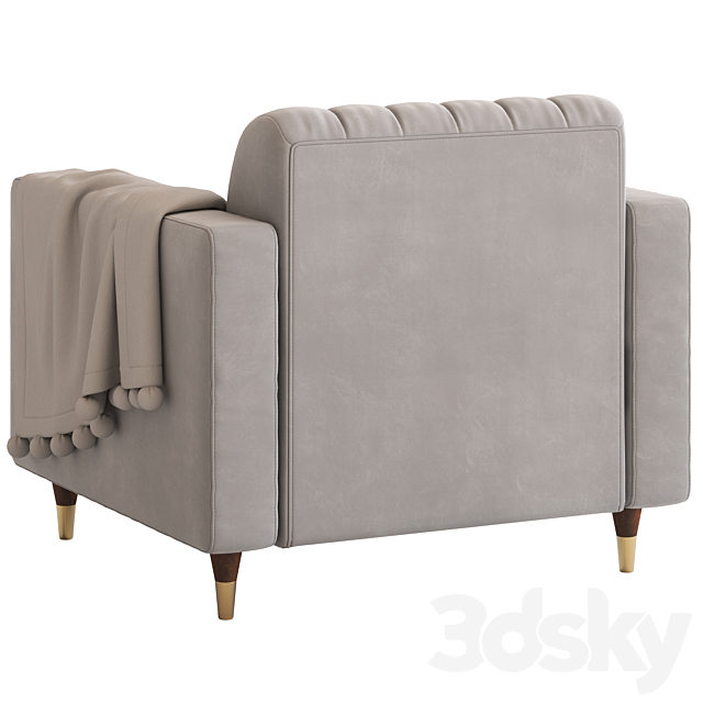 Cult Furniture Belgravia Armchair 3DS Max Model - thumbnail 4