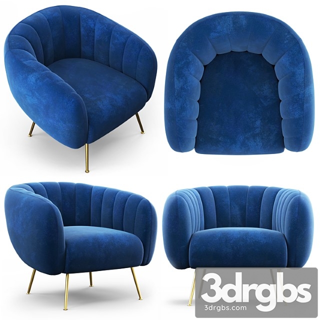 Cult living effie armchair 3dsmax Download - thumbnail 1