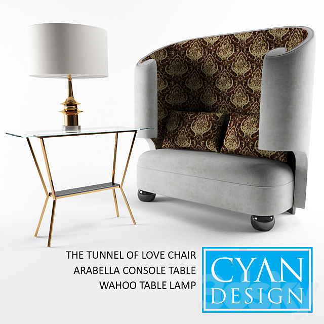 CYAN DESIGN THE TUNNEL OF LOVE CHAIR 3DSMax File - thumbnail 1