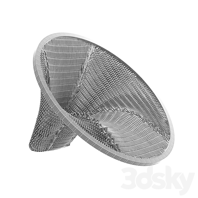 Da a italia chika round chair 3DSMax File - thumbnail 3