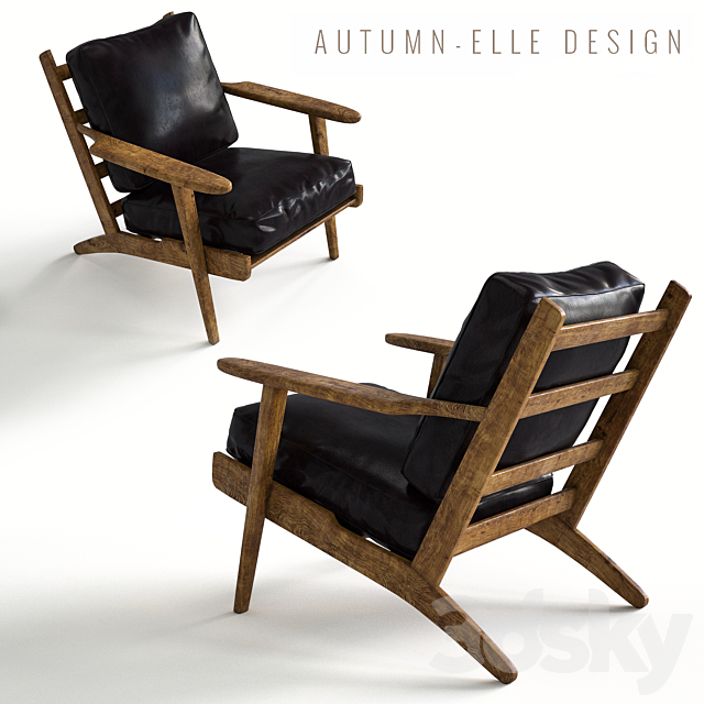 Dale Lounge Chair 3ds Max - thumbnail 2