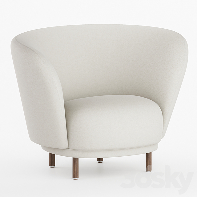 Dandy Armchair Massproductions 3ds Max - thumbnail 1