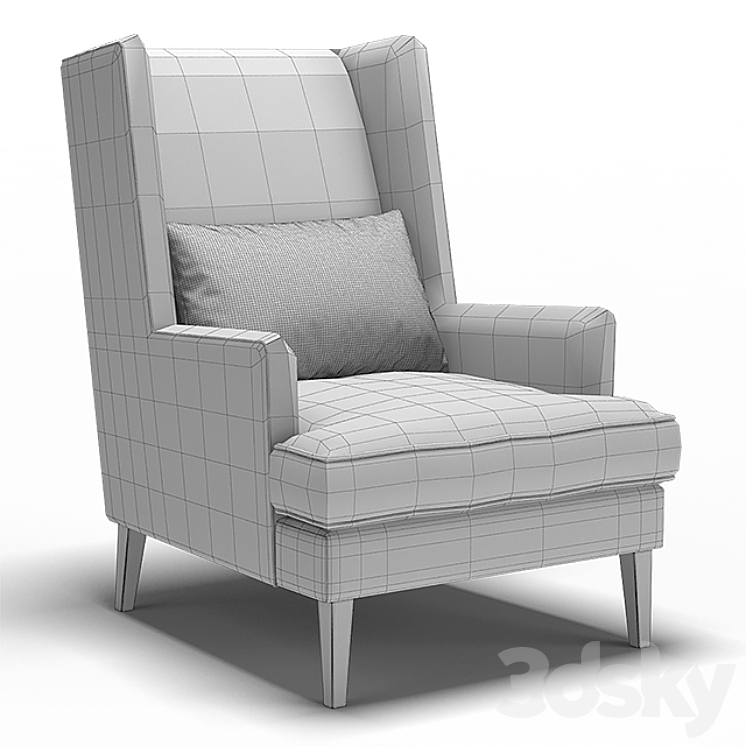 “Dantone | Armchair “”Billings””” 3DS Max - thumbnail 2