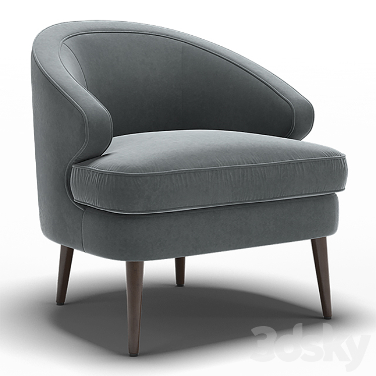 “Dantone | Armchair “”Brevik””” 3DS Max - thumbnail 1