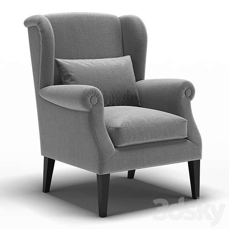 “Dantone | Armchair “”Hyde””” 3DS Max - thumbnail 1