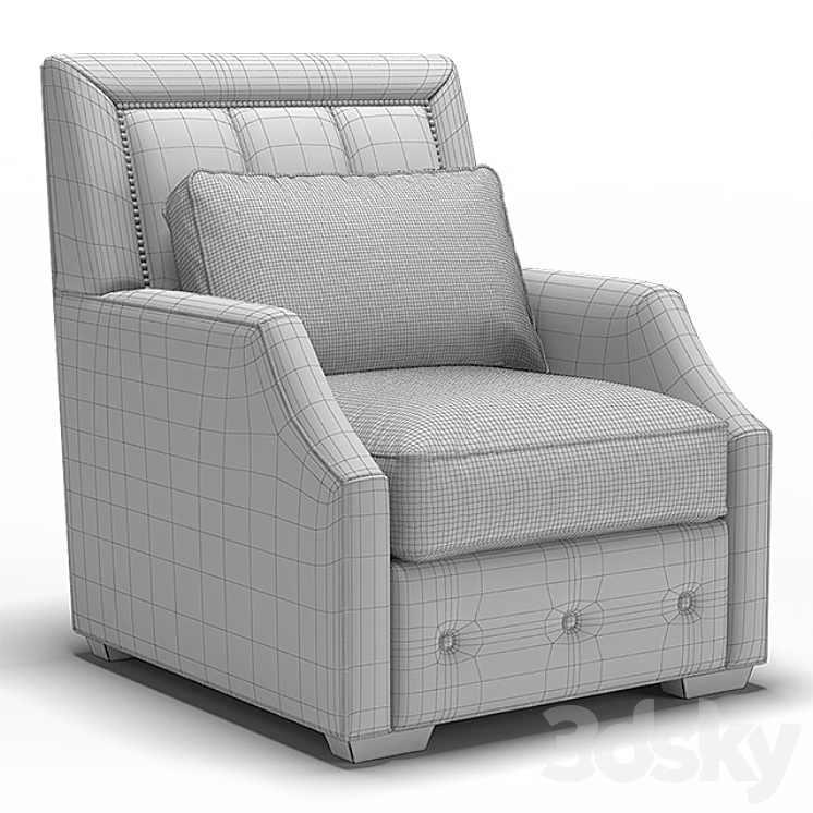 “Dantone | Armchair “”Maidstone””” 3DS Max - thumbnail 2