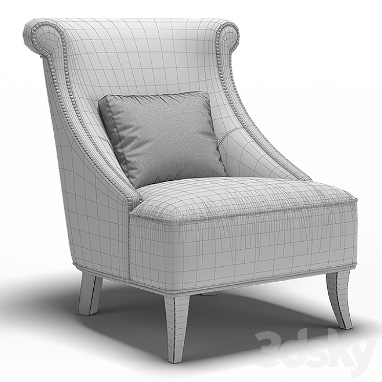 “Dantone | Chair “”Charleston Classic””” 3DS Max - thumbnail 2