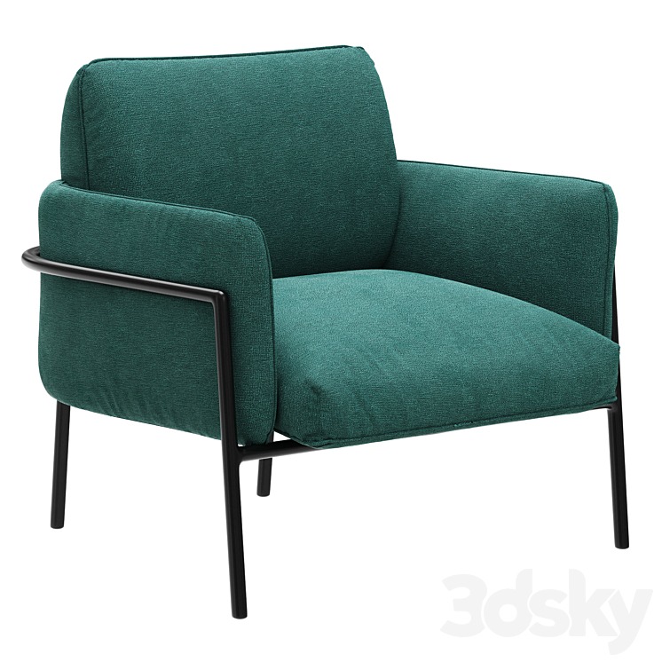 Dantone Home Armchair Danny 3DS Max Model - thumbnail 1