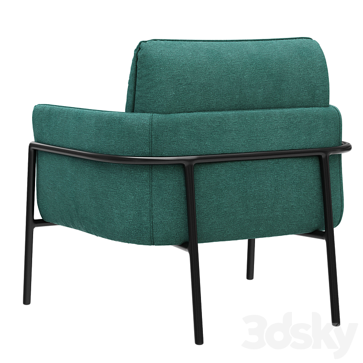 Dantone Home Armchair Danny 3DS Max Model - thumbnail 2