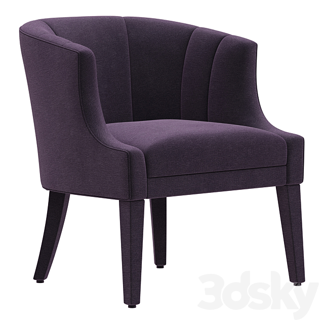 Dantone Home Armchair Jersey 3ds Max - thumbnail 1