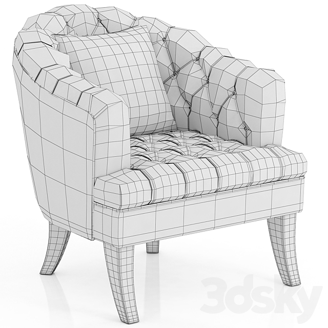 Dantone Home Armchair Nice 3ds Max - thumbnail 3