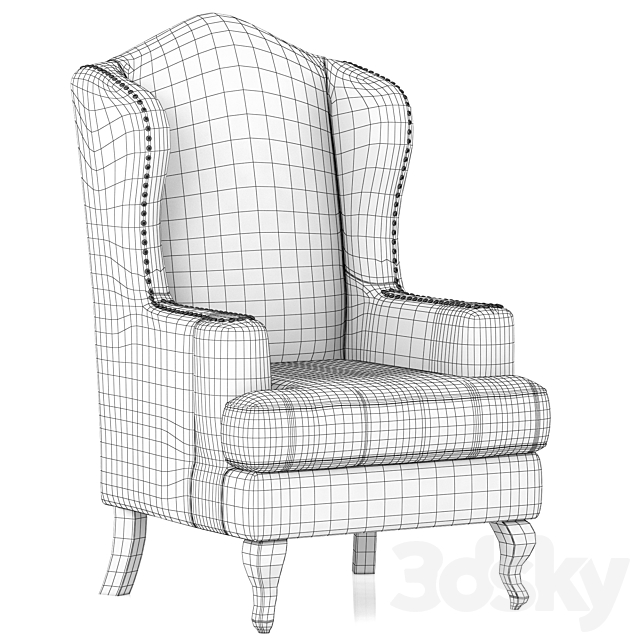 Dantone Home Bakersfield Armchair 3DSMax File - thumbnail 3