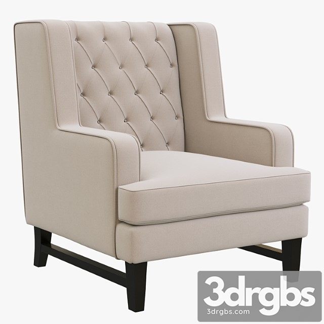 Dantone Home Baltimore Armchair 3dsmax Download - thumbnail 1