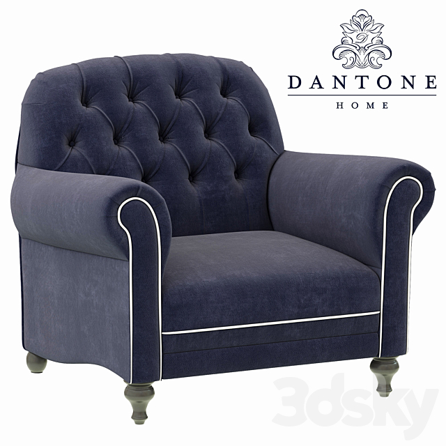 Dantone Home Oxford Armchair 3ds Max - thumbnail 1