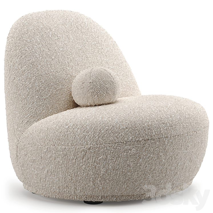 Dantone Home Terry Armchair 3DS Max Model - thumbnail 1