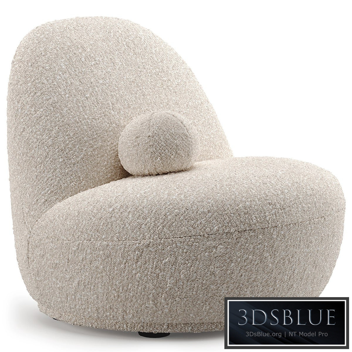 Dantone Home Terry Armchair 3DS Max - thumbnail 3