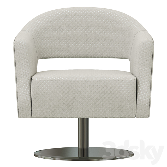 Dantone Home Whitney Chair Swivel 3DS Max Model - thumbnail 2