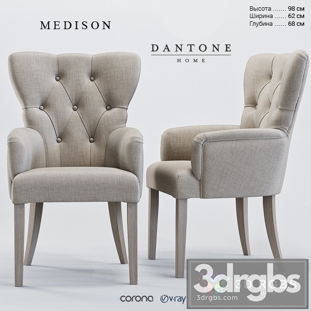 Dantone Medison Armchair 3dsmax Download - thumbnail 1