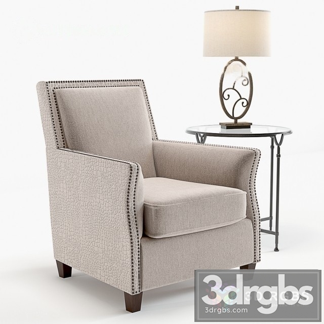 Daric Armchair 3dsmax Download - thumbnail 1