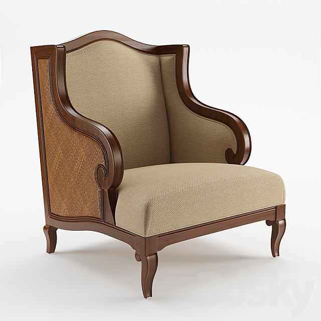 Dart Honey Club Chair 3DSMax File - thumbnail 1