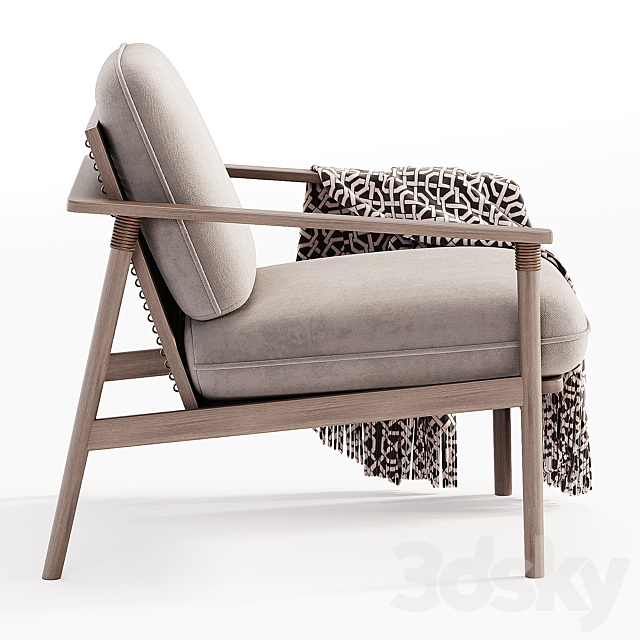 David lounge chair 3DS Max Model - thumbnail 3