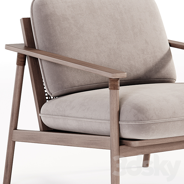 David lounge chair 3DS Max Model - thumbnail 5