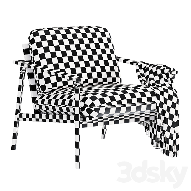 David lounge chair 3DS Max Model - thumbnail 7