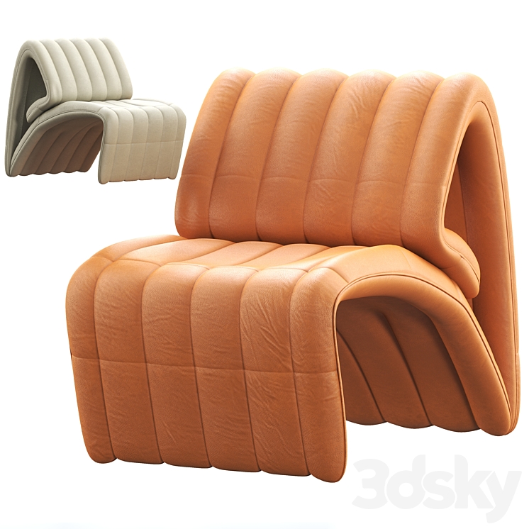 de Sede DS 266 Recliner leather armchair 3DS Max - thumbnail 2